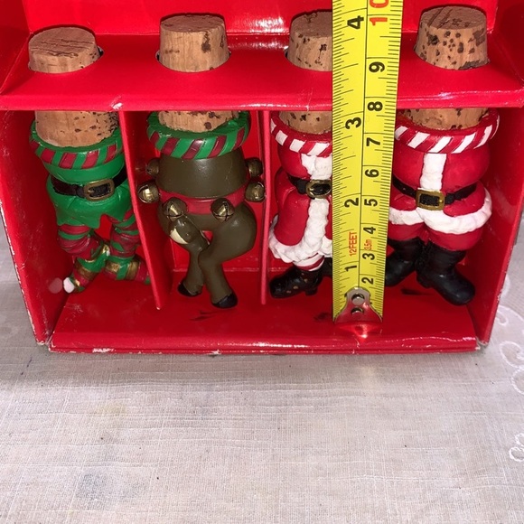 Boston Warehouse Christmas decorative cork bottle stoppers 2004 Santa READ - Picture 2 of 7